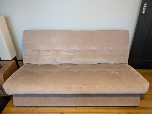 Chenille clic clack futon - , sofa