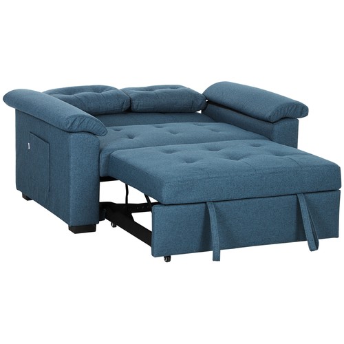 Homcom click clack sofa bed - click,