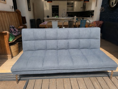 Grey fabric sofa bed - grey,