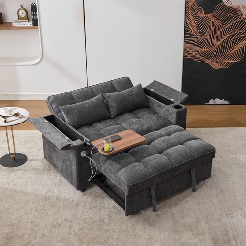 Seater sofa bed - bed, grey