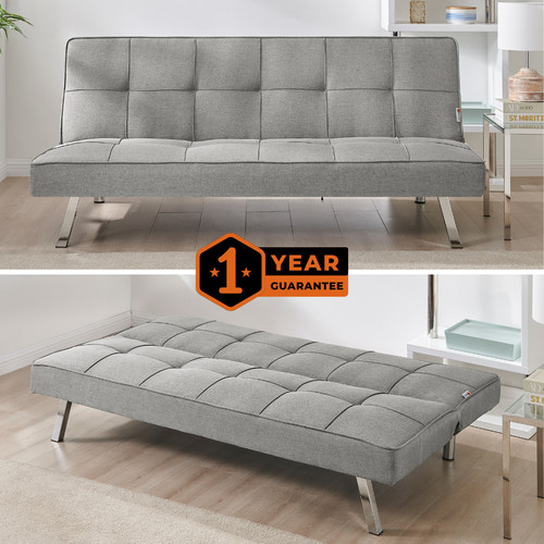 Light grey click clack - light, sofa