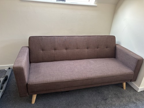 Sofa bed click clack - click, brown