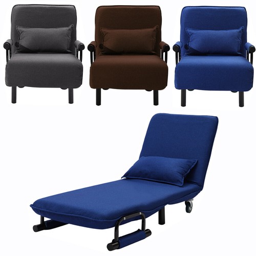 Fold out single guest chair - out,