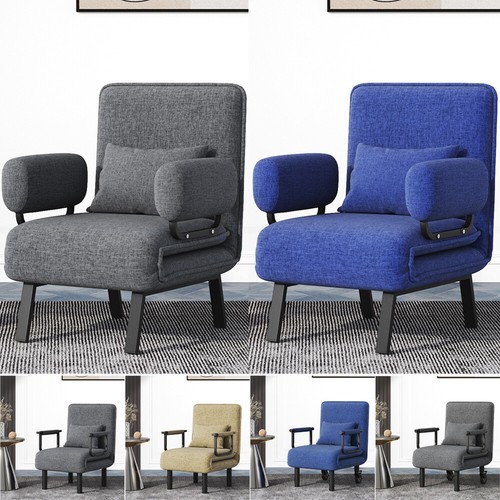 Folding futon chair bed single - futon,